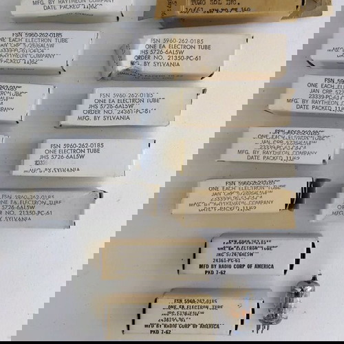 Λυχνίες 6AL5W καινούργιες, πακέτο 12