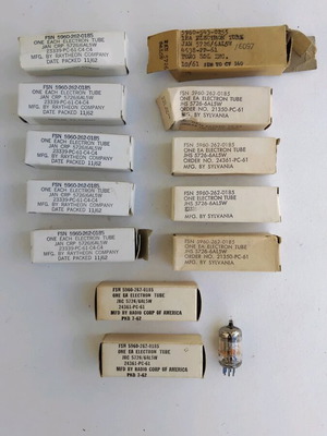 6AL5W tubes new, pack of 12