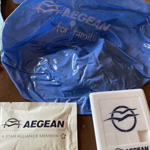 Aegean Airlines Collectible Set new, anniversary kids T-shirt and accessories