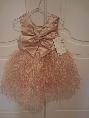Dress new for 1-year-old girl, size 92 cm