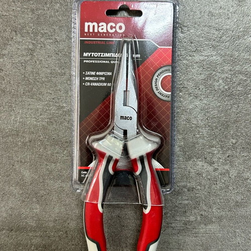 Maco 180mm Insulated Needle Nose Pliers new