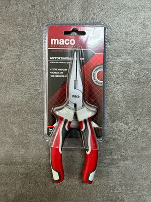 Иглени клещи 180мм с изолация от MACO нови