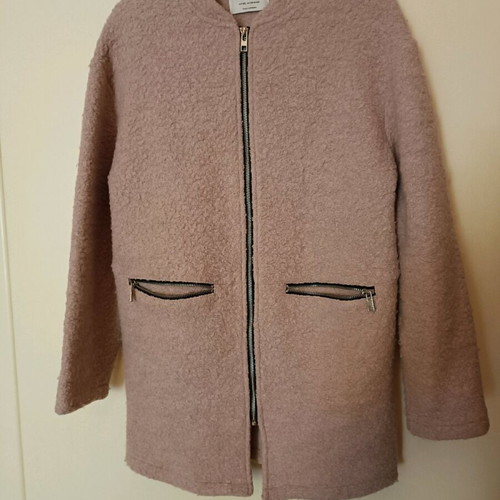 Bershka pink coat almost new