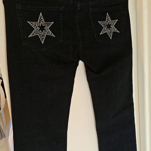 Y2K bootcut jeans like new, black, size M
