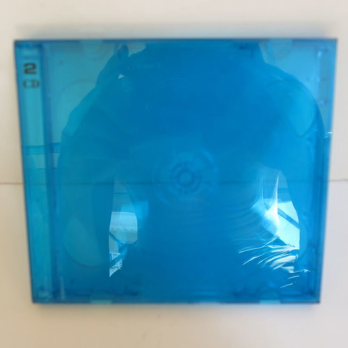 Double CD/DVD case blue with standard thickness new