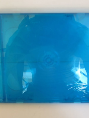 Double CD/DVD case blue with standard thickness new
