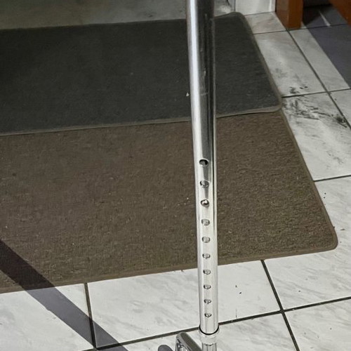 Folding four-legged inox walking stick new