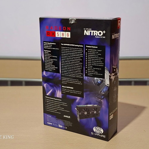 Gaming video card AMD SAPPHIRE NITRO+ Radeon RX 580 8GB GDDR5 like new
