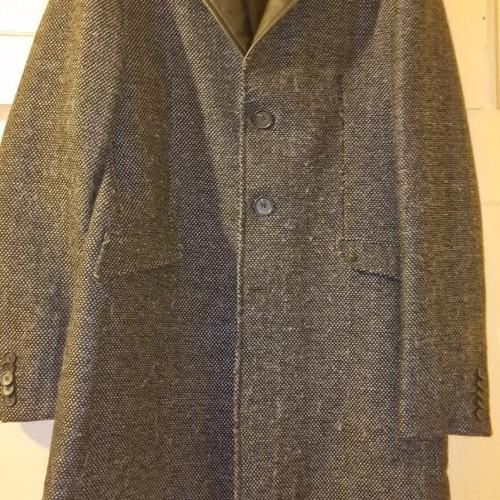 Men's coat used Premium black and gray, size L