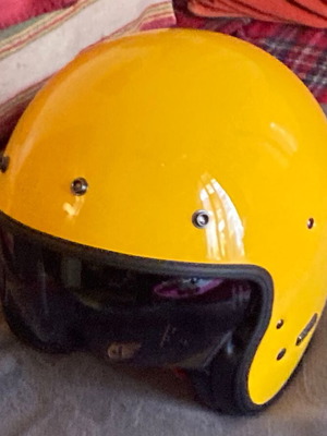 Κράνος HJC V31 open-face XL σαν καινούργιο, κίτρινο