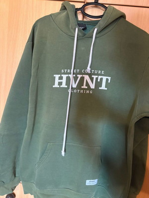 Hvnt sweatshirt green with white logo large used
