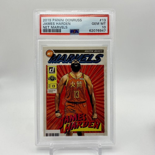 James Harden Net Marvels PSA 10 Houston Rockets card like new