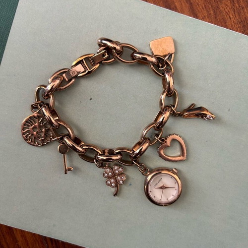 Anne Klein charm bracelet watch used with charms