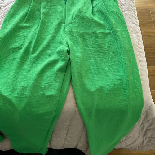 Set of pants with blouse new, green, size S