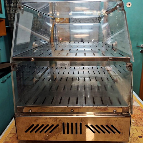 Sirman heated display case like new, tabletop with 2 levels