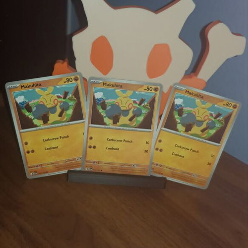 Makuhita #72 Pokemon Mega Evolution cards x3 near mint