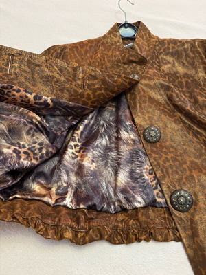Brown leather jacket new