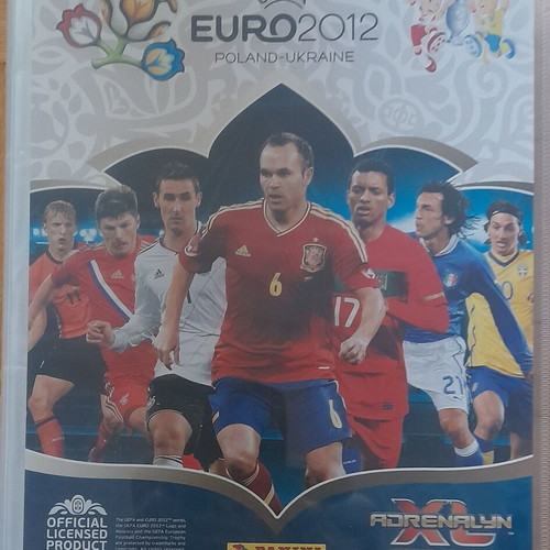 UEFA Euro Poland-Ukraine 2012 Adrenalyn XL album with 223 base cards used