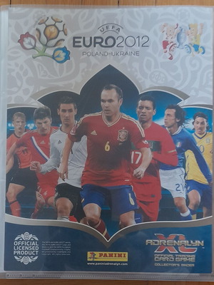 UEFA Euro Poland-Ukraine 2012 Adrenalyn XL album with 223 base cards used
