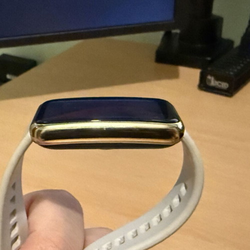 Huawei Watch Fit Elegant White Edition used with charger and box