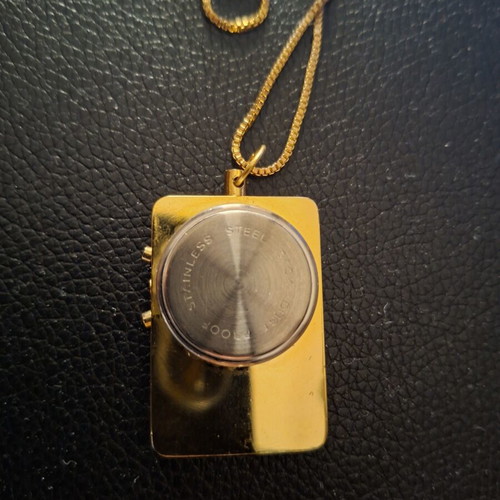 Vintage digital watch pendant Capricorn new with chain