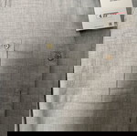  Zara πουκάμισο γυναικείο γκρι με χρυσά κουμπάκια