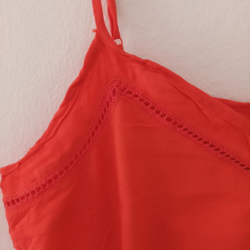 Short jumpsuit used, red, size M