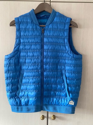 Funky Buddha sleeveless jacket like new, size Large, blue
