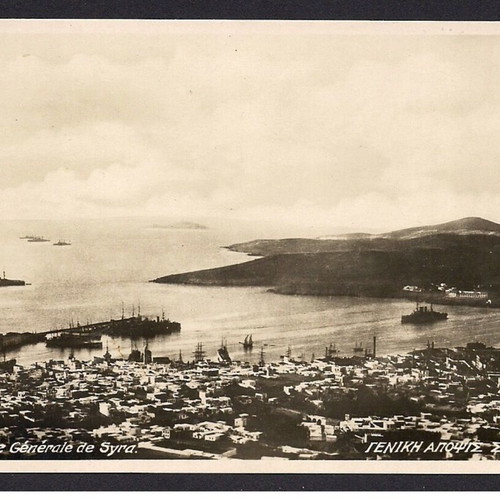 Syros General View postcard used