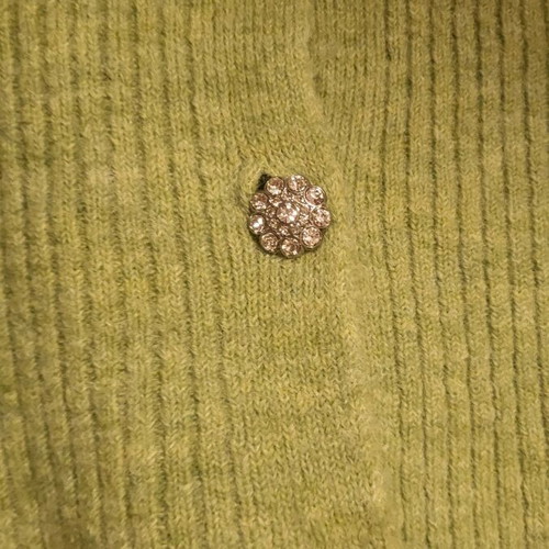Mango Medium cardigan sweater used, green