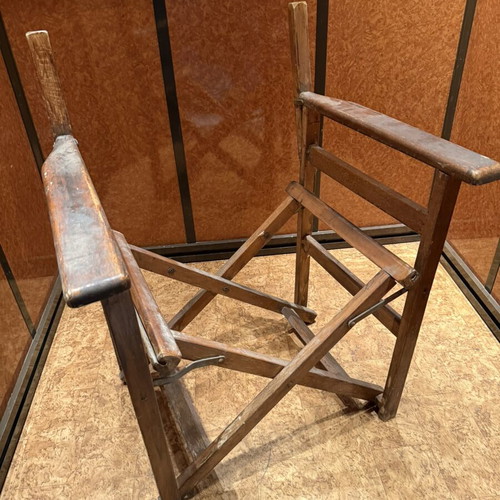 Wooden director's chair vintage, used