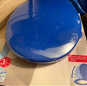 καπάκι τουαλέτας soft top κλεινει σιγα σιγά μπλε χρώμα