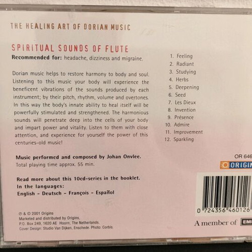 The Healing Art Of Dorian Music CD like new, flute
