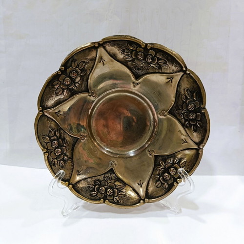 Vintage Επάργυρη Φοντανιέρα Art Nouveau Σαν Καινούργια Με Ανάγλυφα Τριαντάφυλλα