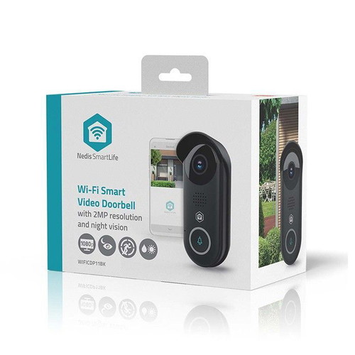 Smart Wi-Fi θυροτηλεόραση Nedis WIFICDP11BK Full HD 1080p