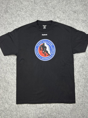 Reebok Hockey Hall of Fame Μαύρο T-Shirt NHL Retro Μέγεθος L