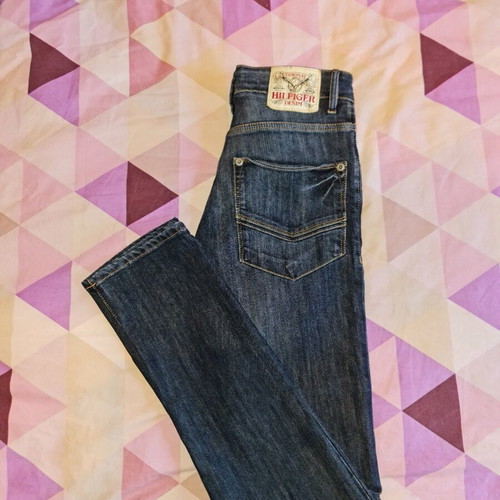 Tommy Hilfiger men's jeans like new, dark blue, Santos model, size W28 L34