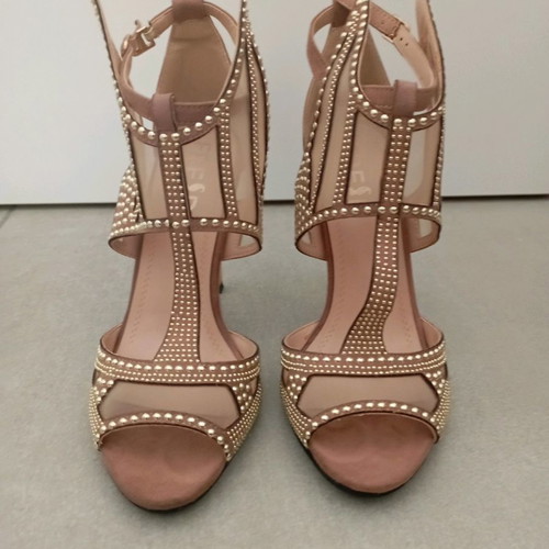 Formal sandals used, size 38, 10cm heel, Fred brand