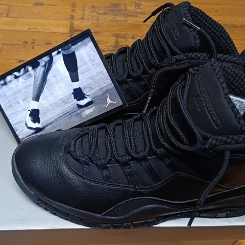 Jordan 10 x Retro Blackout 2005 like new, size 45, black athletic shoes