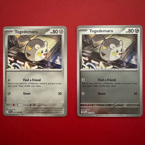 Togedemaru (PFL 073) like new Common and Reverse