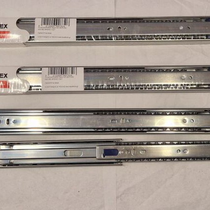 D-FLEX 50cm Soft Close Telescopic Drawer Slides new