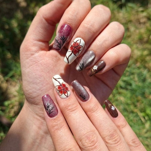 Press On Nails set with application tools, new