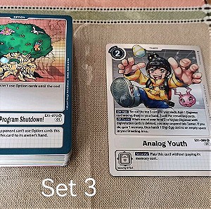 Set 3 Digimon Card Game EX1 - 55 κάρτες