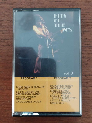 Hits of the 70s cassette used, rock