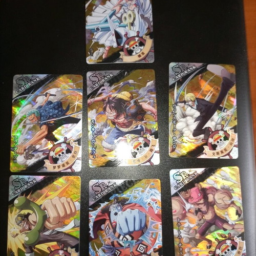 One Piece Strawhat Crew collectible cards like new, set of 7