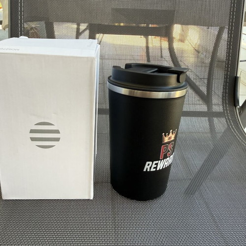 Beach Thermos with Lid new, black color