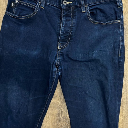 Emporio Armani men's jeans n32 used, navy blue