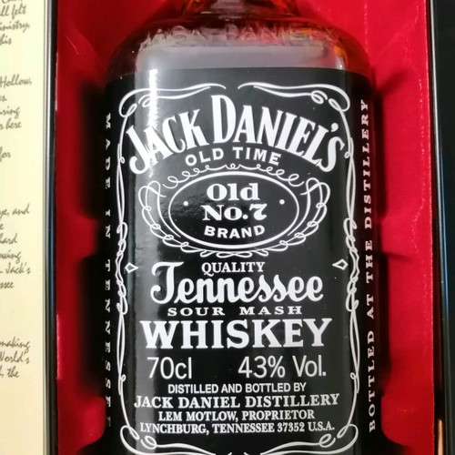 Jack Daniel's Whiskey Old No7 New With Metal Box 1998