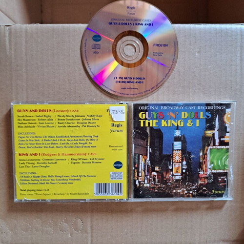 Original Broadway Cast Recordings Guys 'N Dolls / The King And I CD like new
