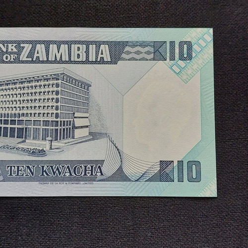 10 Kwacha banknote from Zambia new